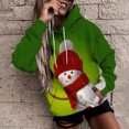 thumbnail image 2 of Suéter de cuello redondo con estampado 3D de manga larga para hombres y mujeres Suéter con capucha informal con elementos navideños Pompotops  FGAJ18411, 2 of 8