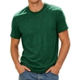 thumbnail image 4 of NinXxx Men's Summer Ice Silk Loose Stretch Breathable Cool T Shirt Dark Green XXXL, 4 of 4