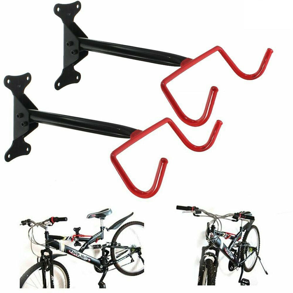 2PCS Metal Bicycle Bike Wall Rack Mount Garage Stand Holder Hanger Hook 
