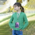thumbnail image 6 of Cloth Wallet with Lanyard & Multiple Compartments Fashion Purse Zipper Clutch Bag for Cash Cards Coins Unicorn with Rainbow Mane, 6 of 7