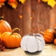 thumbnail image 5 of Decoraciones de calabaza hechas a mano, blanco, 5 of 7