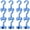 Blue, variant on Magnetic Hooks Heavy Duty, 80 lbs Strong Hooks for Hanging, Magnet with Hook for Cruise, Grill, Fridge, Pack of 12, Silver