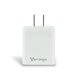thumbnail image 1 of Cargador de Pared Vorago AU-350-WH Adaptador de Corriente Doble Puerto USB-A y USB-C, 1 of 11