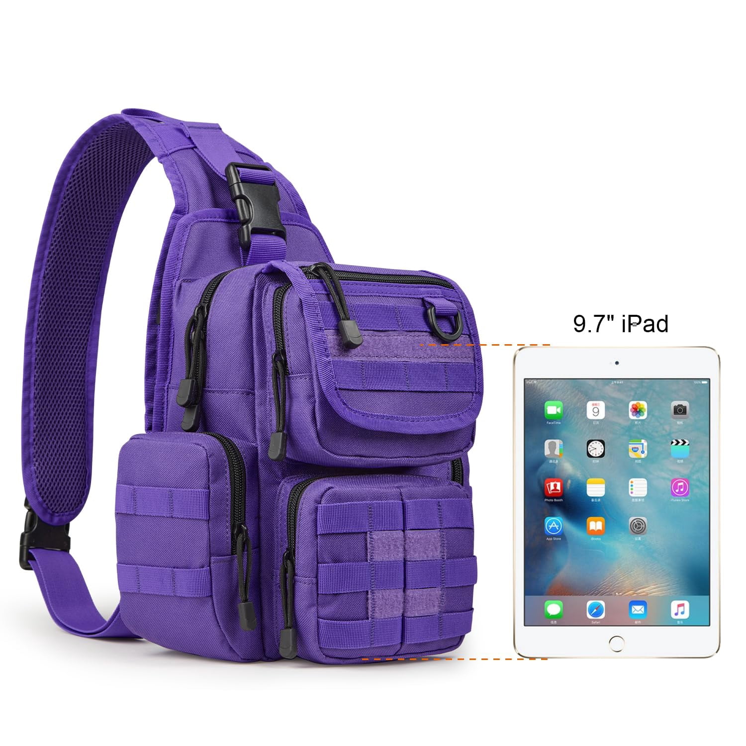 G4Free Sling Bag Pack with Adjustable Holder Small Crossbody Shoulder Backpack for Men Women