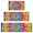 Colorful Rainbow Tie, variant on Indigo Tie Dye Floral Mandala Kitchen Rugs Sets Of 3,Kitchen Runner Rugs Non Skid Washable,Decorative Kitchen Floor Mats for Kitchen,Sink,Laundry,17"x30"+ 17"x47" + 17"x59"