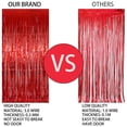 thumbnail image 3 of Cortina de aluminio con forma de oropel Backdrop Keyali, paquete de 4 unidades, 100 x 253 cm, color rojo, 3 of 7
