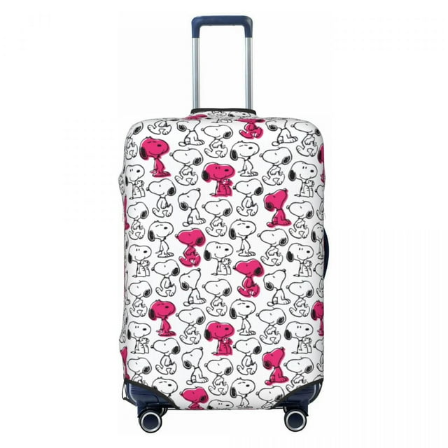 Housse de Valise Personnalisée Mignonne Dessin Animé Snoopy, Protecteur de Mode pour Voyage, Housse de Protection pour Valise pour 18-32 Pouces