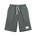 thumbnail image 3 of Aimik Mens Casual Shorts Elastic Waist Bottom Patch Mens Lounge Shorts Summer Soft Comfort Shorts for Home or Weekend, 3 of 5