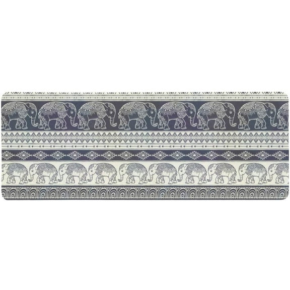 ZHANZZK Elephant with Tribal Mandala Extra Extended Large Gaming Mouse Pad Mat Desk Pad Keyboard Mat 31.5x12 inch