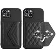 thumbnail image 5 of Allytech iPhone 13 Wallet Case with Hand Wrist, PU Leather RFID Blocking Cards Slots Shockproof Stand Feature Bumper Magnetic Closure Slim Shell Phone Case for Apple iPhone 13, Black, 5 of 7
