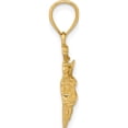 thumbnail image 2 of 14K Yellow Gold 2-D Fishing Boat Charm (24.1 X 38.35) Made In United States k8031, 2 of 5