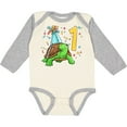 thumbnail image 3 of Inktastic 1st Birthday Cute Turtle in Party Hat with Confetti Boys or Girls Long Sleeve Baby Bodysuit, 3 of 5