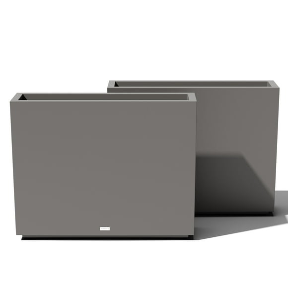 Maceta Veradek Block Series Span, de plástico, alta y rectangular