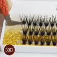 thumbnail image 2 of Mechones esponjosos 30D/40D, pestañas postizas en racimo, extensión de pestañas autoadhesiva DIY, suministros de pestañas individuales de 8-16mm, envío directo, 2 of 5