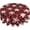 Merry Christmas, variant on Winter Gold Snowflake Table Cloth Round Xmas Trees Red Tablecloth 60 Inch Decor Washable Stain and Wrinkle Resistant Round Table Cover for Dining Picnic