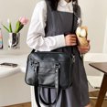 thumbnail image 4 of Bolso Bandolera Con Asa Superior PU Suave para Mujer Compras, 4 of 9