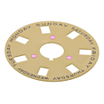 thumbnail image 2 of DAY DISC FOR 36MM ROLEX  PRESIDENT DAYDATE # 1801-1802-1803-1810, 1811 CHAMPAGNE, 2 of 2