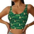 thumbnail image 2 of Picia St Patrick's Day9 Sports Bra for Women,Padded Strappy Sports Bras Medium Support Yoga Bra with Removable Cups,Running Yoga Bra-XX-Large, 2 of 9