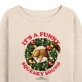 thumbnail image 3 of National Lampoon's Christmas Vacation - It's A Funny Squeaky Sound - Women's Lightweight French Terry Long Sleeve Shirt, 3 of 5