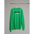 thumbnail image 3 of Believe Daisy Flower Banner Sweatshirt Women -Image by Shutterstock, Female 4X-Large, 3 of 4