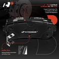 thumbnail image 2 of A-Premium Rear Ceramic Disc Brake Pads Set Compatible with Select Hyundai and Kia Models - For Sportage 2011-2016 Tucson 2010-2017 Sonata 2015 Accent Elantra Forte Forte Koup Forte5 Rio Rio5, 2 of 9
