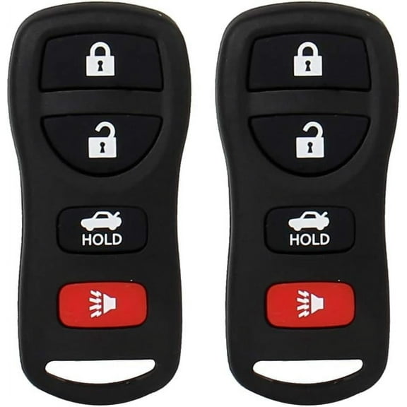Keyless Entry Remote Control: Car Key Fob Compatible with Infiniti Nissan Altima Armada Maxima Quest Sentra 350Z| EX35 FX35 FX45 I35 G35 QX56 Replacement for KBRASTU15 (2 Pack)