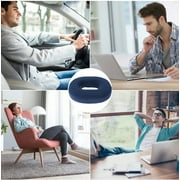 Donut Pillow, Coccyx Seat Cushion for Tailbone Pain Relief, Back, Hip Pain, Hemorrhoids, Post Surgery, Postpartum Pregnancy, Office Desk Chair, Wheelchair, Travel Memory Foam Blue