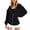 02Black, variant on Zip Up Hoodie Women Preppy Oversized Fleece Pullover Full Zip Plain Fall Fashion Loose Fit Cute Sweatshirt with Pocket Coffee S