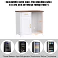 thumbnail image 4 of Coffee Bar with Mini Fridge Space, Mini Fridge Cabinet Stand for Dorm, Kitchen or Office, 4 of 9