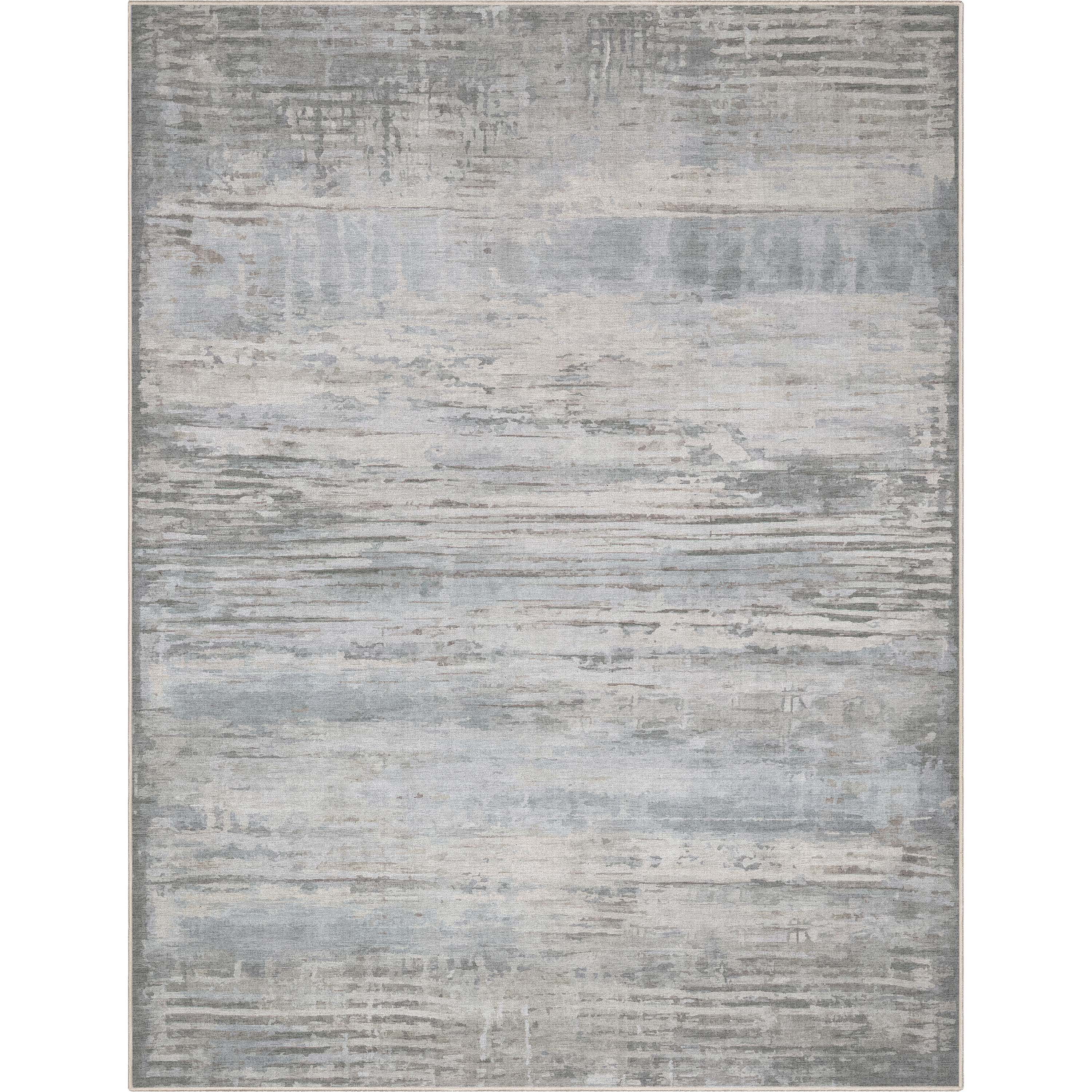 Well Woven Abstract Bauhaus Modern Geometric Lines Flat-Weave Beige Blue 7'7" x 9'10" Area Rug