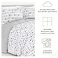 thumbnail image 5 of Noble Linens 3-Piece Light Gray Moonlight Stars Reversible Print Comforter Set, King/CalKing, 5 of 10