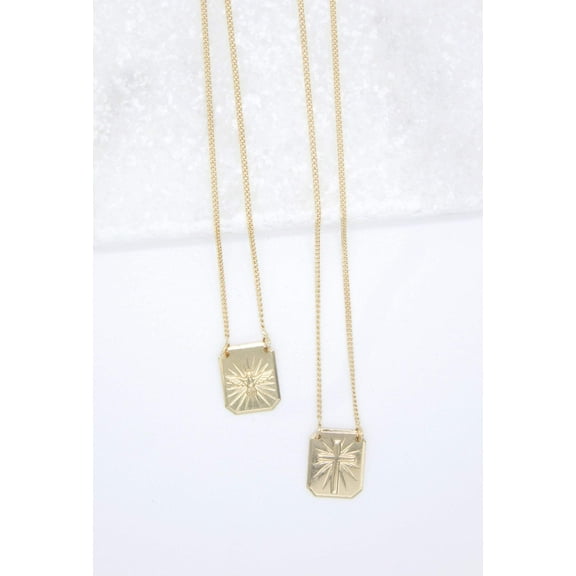 Gold Filled Escapularios Cross Necklace with Christ  Dove Pendant (F107A)