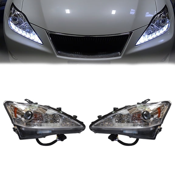 LED Headlight – High-Brightness Car Light with Durable PP & PC Build, Halogen Warning Light, and Protective Packaging