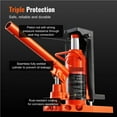 thumbnail image 5 of Hydraulic Toe Jack 2.5 Ton On Toe Toe Jack Lift 5 Ton On Top Lift Capacity Machine Jack 0.8-5.3 In Toe Height 8.9-13.4 Top ,Robust Construction, 5 of 5