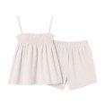 thumbnail image 3 of QGJZVUNL Lounge Sets for Women Summer Outfits 2Pcs Pajama Set Sleeveless Tank Tops and Wide Leg Shorts Size L, 3 of 7