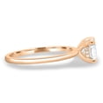 thumbnail image 6 of ESTE ORIGIN 2.00Ct East-West Radiant Lab-Grown Diamond Solitaire Ring with Hidden Halo in 10K Rose Gold for Women, 6 of 9