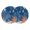 Dark Blue, variant on Orange Navy Blue Coral Round 13 Inch Placemats Set of 8, Summer Beach Coastal Ocean Blue Wood HeatResistant Non Slip Place Mats for Dining Table, Wipeable Braided Kitchen Table Mats for Housewarming