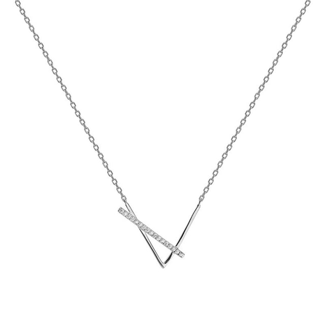 Minnieouse Collar de mujer Chapado en plata geométrico aniversario cumpleaños boda compromiso ajustable gargantilla joyería de moda regalos Ropa, zapatos y accesorios Miscelánea Or blanc Minnieouse AP010075-02