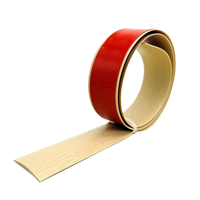 Visland Bande d'Étanchéité de Porte Bande de Transition de Plancher Auto-Adhésive Installation Simple Coupe Facile Protecteur de Bord en PVC Couverture d'Angle de Plancher Sans Joint