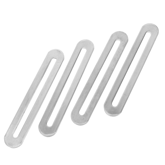 HEALEEP 4 Pcs Plaque Plate Supports Droits Connecteur de Meubles en Acier Inoxydable pour Fixation de Chaise