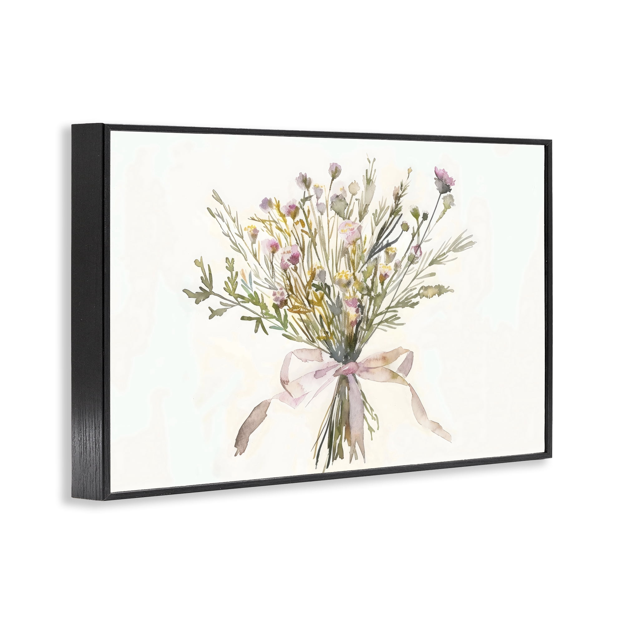 Stupell Industries Bouquet of Spring Wildflowers Black Framed Giclee Art, design by Creative Studio