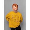 thumbnail image 2 of Celestial Zodiac Emoji - Astrology Horoscope Constellation Women's Sweatshirt, 2 of 4