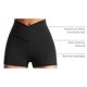 thumbnail image 4 of Shorts CRZ YOGA Butterluxe de tiro alto con diseño cruzado 7.5 cm, 4 of 5
