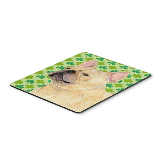 Carolines Treasures SS4416MP "French Bulldog St. Patricks Day Shamrock Portrait Mouse Pad Hot Pad or Trivet" Large