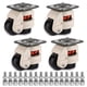 thumbnail image 1 of MDLUU Ruedas para máquina niveladora con almohadilla de goma FM-60F Mesa de trabajo retráctil montada en placa Ruedas niveladoras Pies Ruedas Capacidad de carga 551 libras/por paquete de 4, 1 of 1