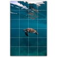 thumbnail image 1 of Picture-Tiles.com: Turtle Ceramic Tile Wall Mural WAL501078-46XL. 48"W x 72"H using (24) 12" x 12" Ceramic Tiles-Satin Finish, 1 of 3