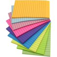 thumbnail image 1 of WWS-9 Blocs de Notes Collantes Lignées 4x6 Pouces, Pastel Ligné, Notes Mémo Colorées Super Collantes - 35 Feuilles par Bloc, 1 of 4