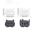thumbnail image 3 of Cute Cats Toothbrush Covers 4-Pack – Ventilated Plastic Toothbrush Caps, Multicolor Travel Toothbrush Protectors for Bathroom, Office, Camping, 3.15x2.36x0.79 in, 3 of 6
