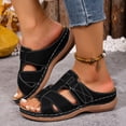 thumbnail image 6 of Womens Slides Sandals with Plantar Fasciitis Arch Support,Dressy Summer Outdoor Beach Walking Shoes Ladies Lightweight Orthotic Slip on Sandals Open Toe Slippers for Women, 6 of 9