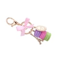 thumbnail image 4 of Key Chains Women Cute Colorful Alloy Macaroon Eiffel Tower Keychain Keyring Bag Pendant Car Charm Decoration, 4 of 7